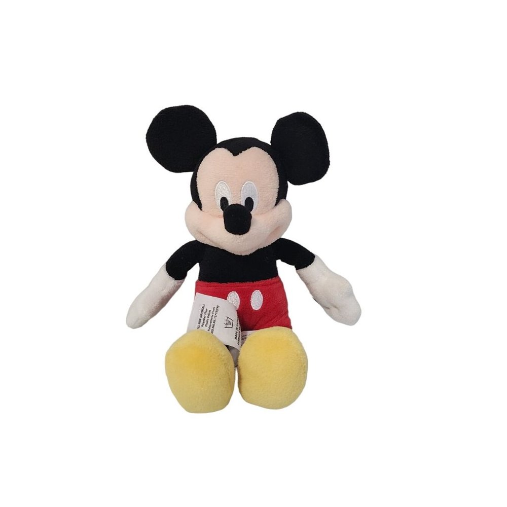 Mickey Mouse Plush Disney Store Beanbag Stuffed Animal Doll 9"